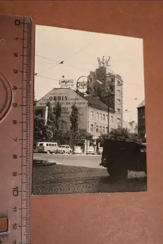 tolles altes Foto - Gebäude Werbung - Orbis, BEZ ?? 50-60er Jahre 