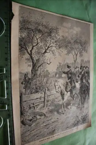alter Ausschnitt - Szene  Friedrich der Große und der Pandur 