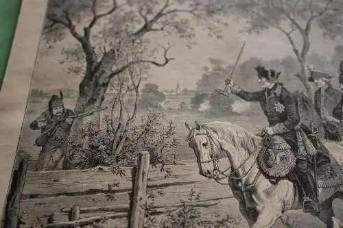 alter Ausschnitt - Szene  Friedrich der Große und der Pandur 
