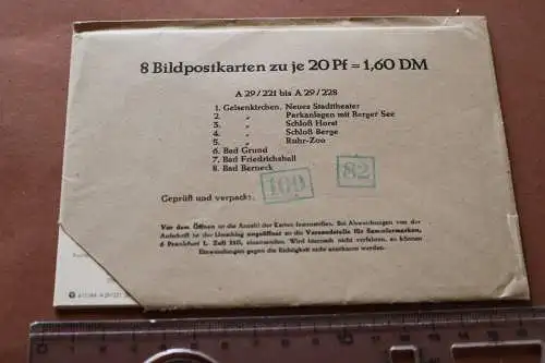 8 Bildpostkarten zu je 20Pf - A29/221 bis A29/228 original verpackt