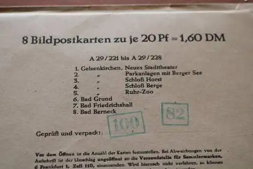 8 Bildpostkarten zu je 20Pf - A29/221 bis A29/228 original verpackt