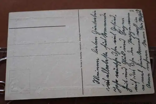 tolle alte Kitschkarte  Kinder mit Flugzeug - Blumen, Geschenke 1910-20 ??