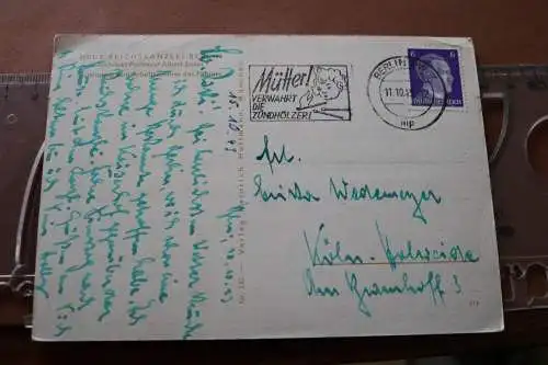 alte Karte - Flur der Neuen Reichskanzlei - Berlin  1943