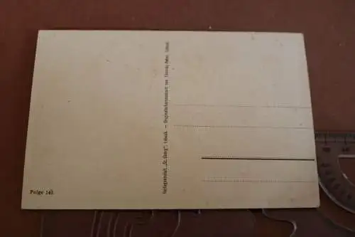 tolle alte Karte mit Gedicht ? Ridder Georg - Mildenstein 