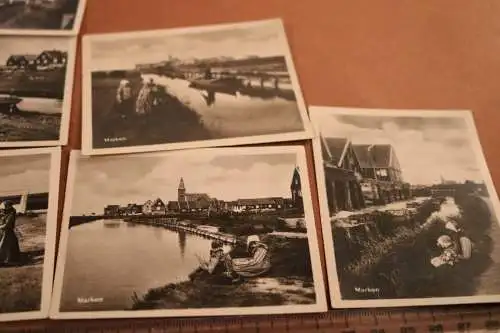 acht tolle alte Souvenierfotos Marken Niederlande - 30er Jahre ?