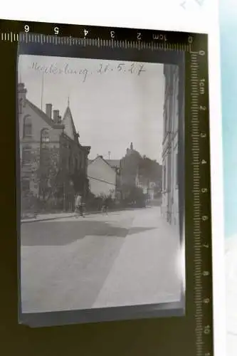 tolles altes Negativ - Strasse in Marksburg - 1927