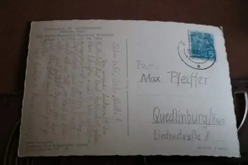 tolle alte Karte Kulturpalast der Gewerkschaften Wilhelm Pieck Bitterfeld 