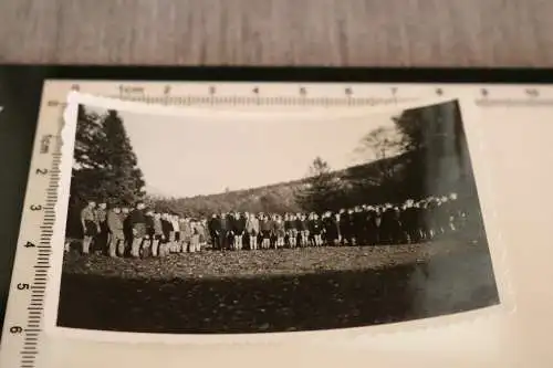 tolles altes Foto  - Pimpfe Jugend angetreten - KLV 1942/43 ???