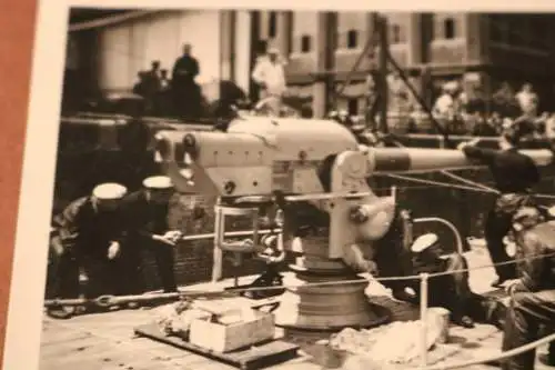 tolles altes Foto - U-Boot Geschütz ??  unbekanntes U-Boot 