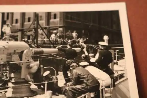 tolles altes Foto - U-Boot Geschütz ??  unbekanntes U-Boot 