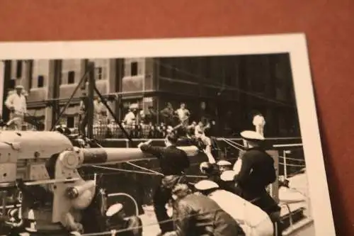 tolles altes Foto - U-Boot Geschütz ??  unbekanntes U-Boot 