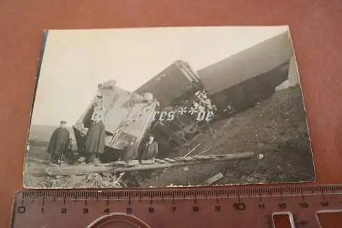 schweres Bahnunglück, entgleister Güterzug - 1915-20 ??? 
