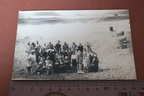 tolles altes Gruppenfoto am Strand Wenningstedt ??  1926 