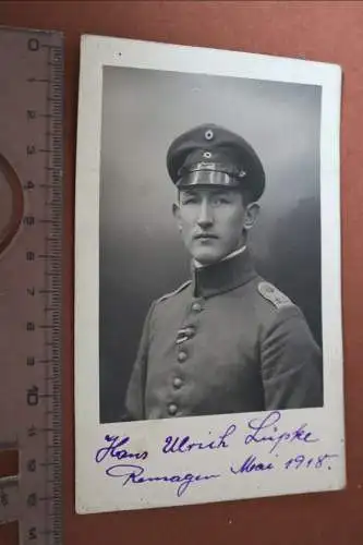 tolles altes Foto Portrait eines Soldaten 211 Inf. Regt. ???  - Remagen 1918