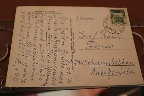 tolle alte Karte - Städtisches Krankenhaus Haunstetten  1970 