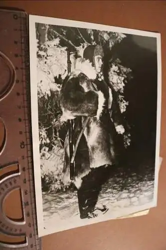 tolles altes Pressefoto - Portrait finnischer Soldat ? - Finnland 