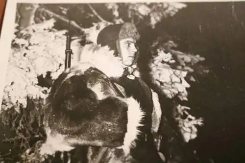 tolles altes Pressefoto - Portrait finnischer Soldat ? - Finnland 