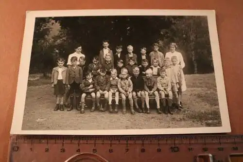 tolles altes Gruppenfoto - Schulklasse Knabenschule ? 1920-30 ??