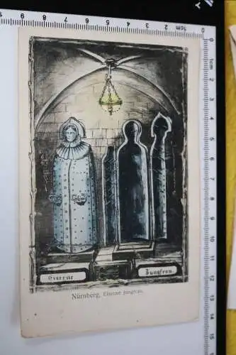 tolle alte Karte - Nürnberg - Eiserne Jungfrau -  1906 