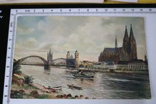 tolle alte Karte -  Ansicht Köln am Rhein -  1910-30 ???