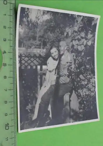 tolles altes Foto - Soldat mit Freundin - 1933 - Schulterstücke ? 