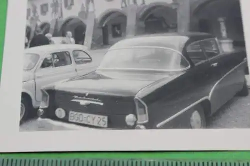 tolles altes Foto - Oldtimer 50-60er Jahre Heckansicht