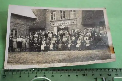 tolles altes Foto -  Gasthaus Friedensburg in Bredstedt 1910-20 ???