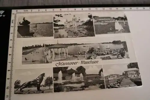 tolle alte Karte -  Hannover Maschsee - Ansichten - 1959 