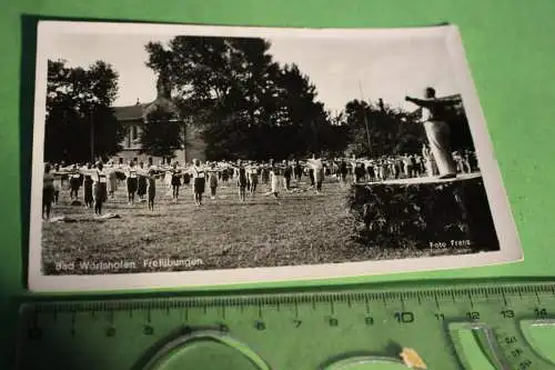 tolle alte Karte -  Bad Wörishofen - Freiübungen - 1942 