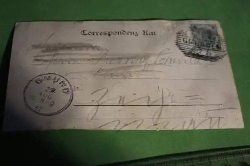 tolle alte Karte -  Tegernsee -  1902 ?  Stempel Gmunden