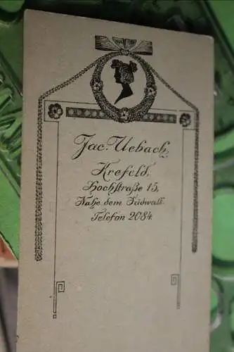 tolles altes CDV Foto - junge Frau - Krefeld