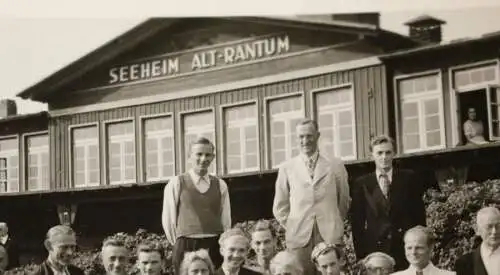 zwei tolle alte Fotos - Seeheim Alt-Rantum  - Sylt ?   1949 o. 1950