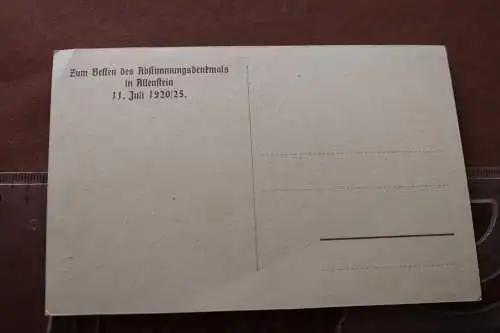 tolle alte Karte Allenstein - Abstimmungsdenkmal 1925 