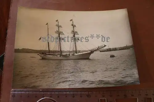 tolles altes Foto Segelschulschiff Niobe 