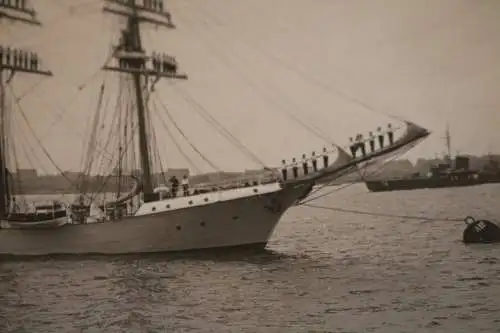 tolles altes Foto Segelschulschiff Niobe 