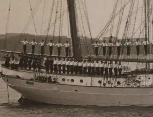 tolles altes Foto Segelschulschiff Niobe 