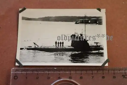 tolles altes Foto - schwedisches U-Boot Kennung Wa   30er Jahre 