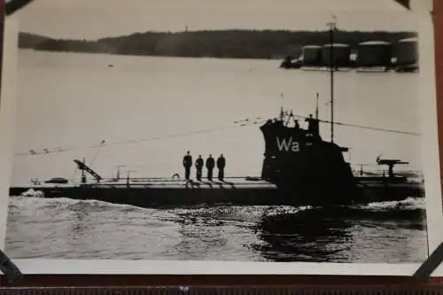 tolles altes Foto - schwedisches U-Boot Kennung Wa   30er Jahre 