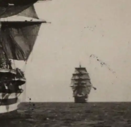 tolles altes Foto -  Heckansicht Segelschulschiff ? Italien Cristoforo Colombo 