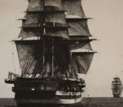 tolles altes Foto -  Heckansicht Segelschulschiff ? Italien Cristoforo Colombo 