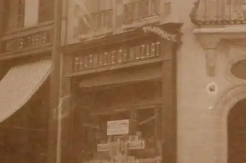 tolles altes Foto -  Frankreich - Ham / Somme - Apotheke 1932