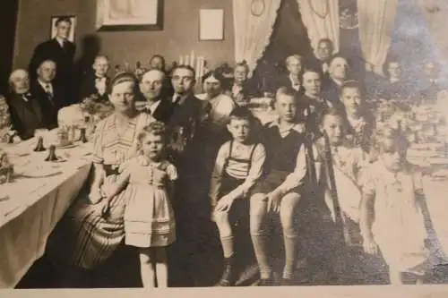 tolles altes großes Foto - Familienfeier  30-40er Jahre