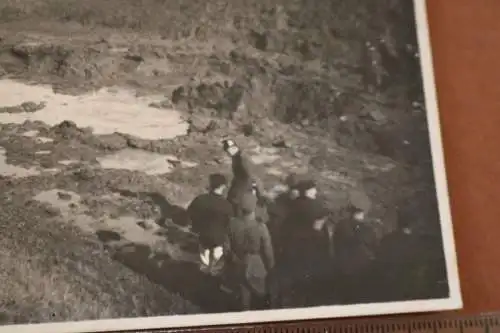 zwei alte Fotos - Sprengung auf dem Schießstand 1927