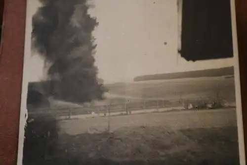 zwei alte Fotos - Sprengung auf dem Schießstand 1927