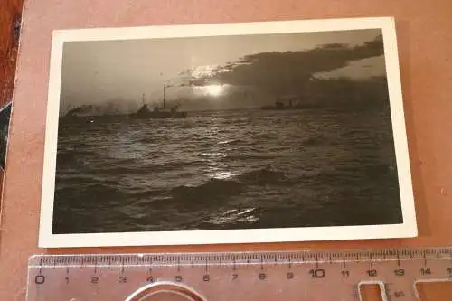 Tolles altes Foto - Schiff vor Anker - 1925