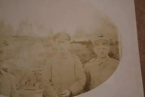 Tolles altes Foto - Drei Soldaten und Handgranatenwerfer - 1914-18