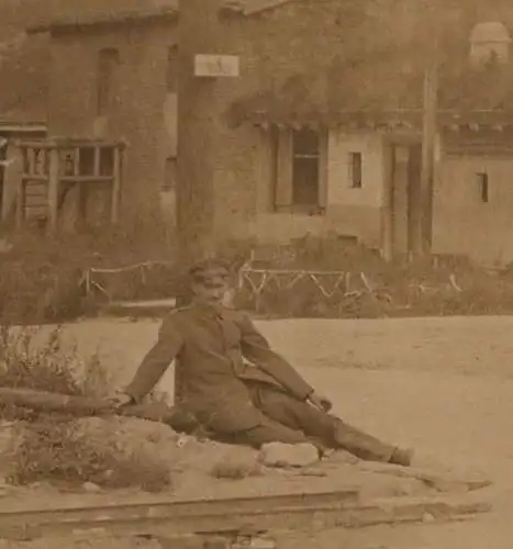 Tolles altes Foto - Gebäude  Häuser  in Moronvilliers