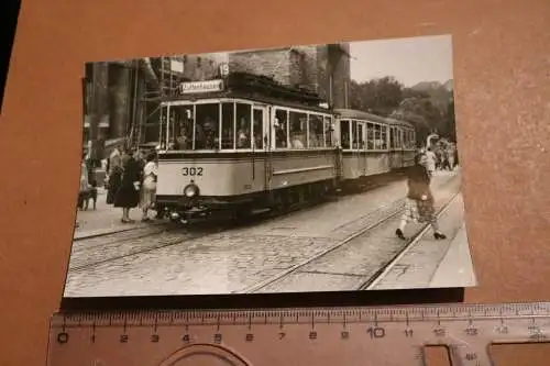 Altes Foto -  Strassenbahn  Linie 302 Zuffenhausen - Repro !!!