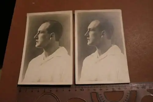 zwei tolle alte Fotos - Portraits eines Mannes 