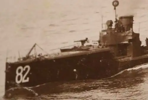 Tolles altes Foto - großes Torpedoboot Nr 82 der kaiserlichen Marine 1912